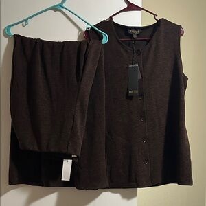 Truth by Republic Woven Vest and Pant Set